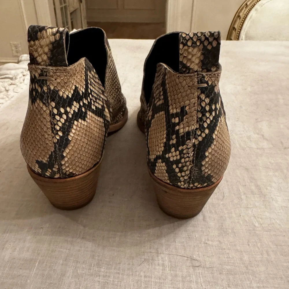 Dolce Vita Sonni Leather Booties in Snakeskin - Picture 9 of 10